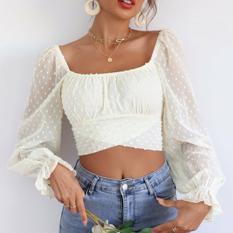 Boho WEIßE CROP TOP