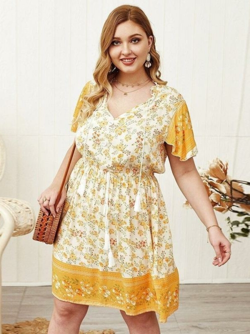 BOHO SOMMERKLEID GROßE GRÖßEN