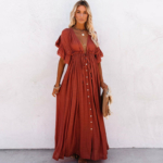 Langes Kleid Chic boho