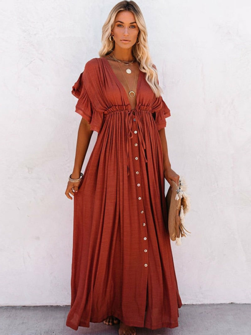 Langes Kleid Chic boho