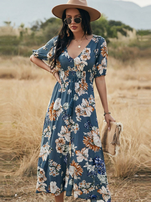 Boho Blumenkleid Champetre Chic