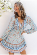 boho-Kleid Blumig