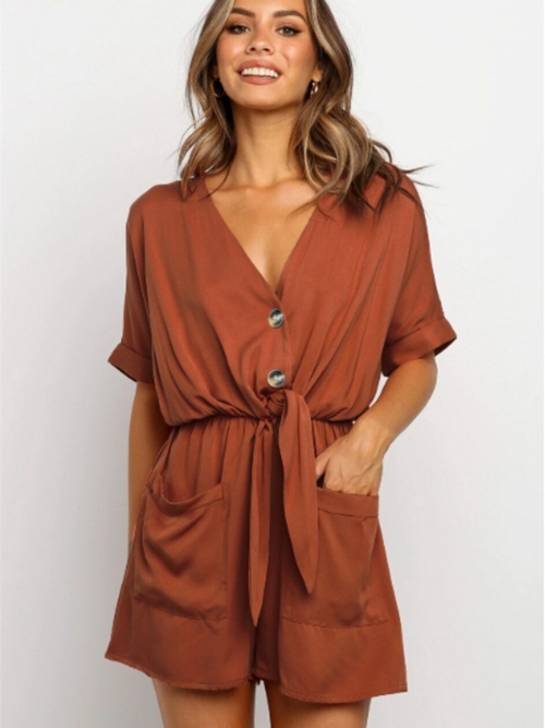 boho Short Jumpsuit