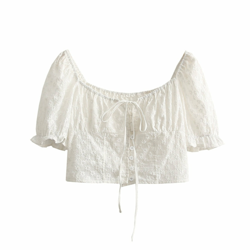 WEISSES BOHO CROP-TOP Elegant