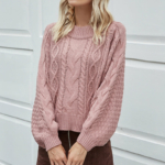 KLASSISCHER PULLOVER MIT PUFFÄRMELN