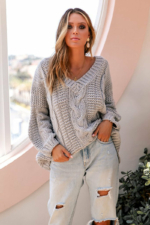 Romantischer boho Pullover