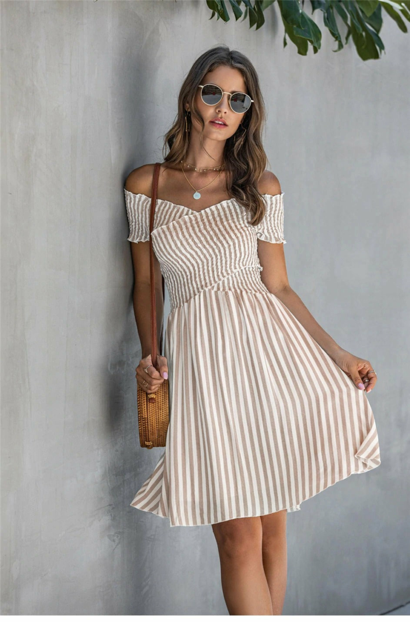 Weißes Kleid boho Chic Kurz