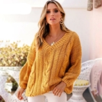 boho Chic Pullover Frau