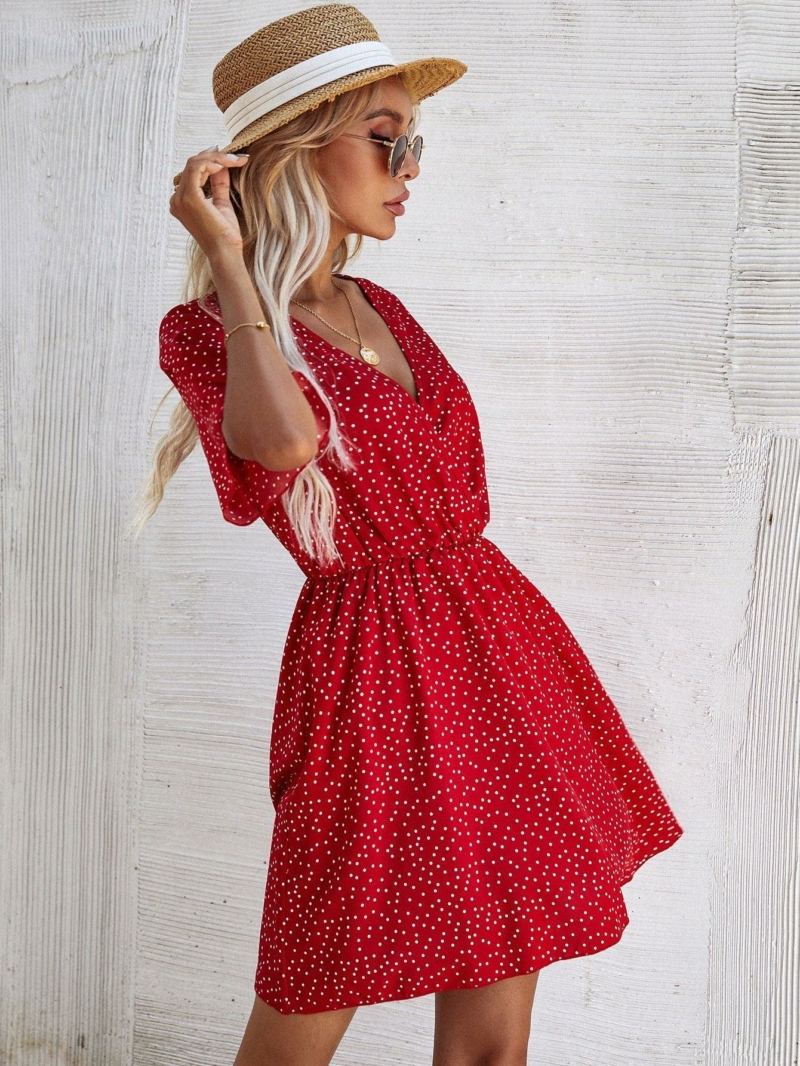 Rotes Sommerkleid