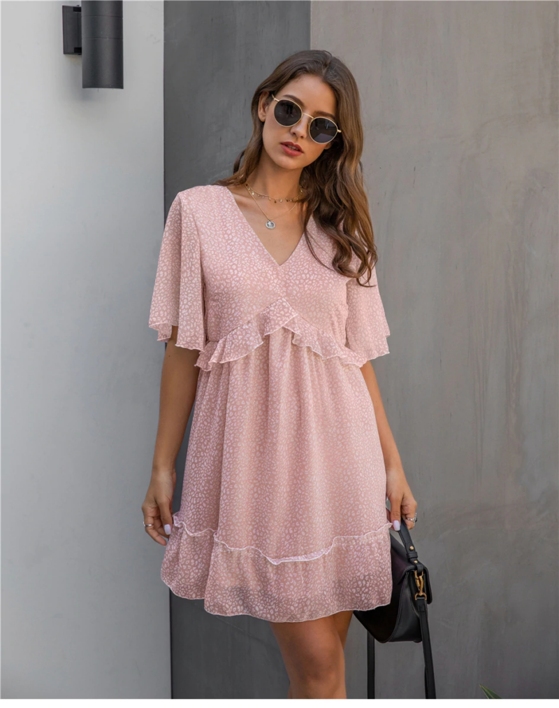 boho Chic boho Dress Powder Pink