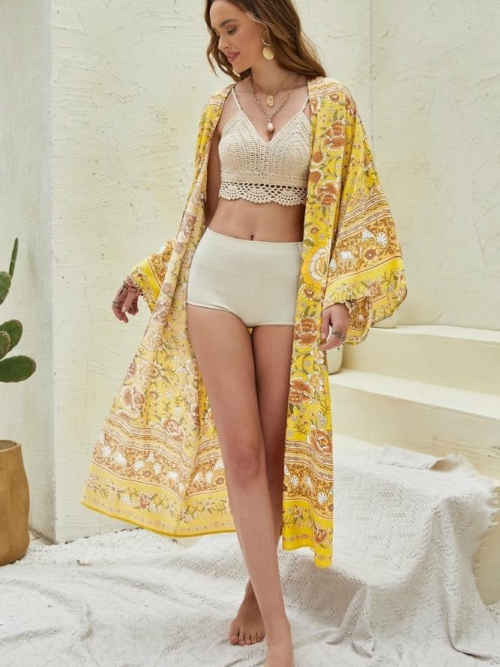 Langer Kimono boho Vintage