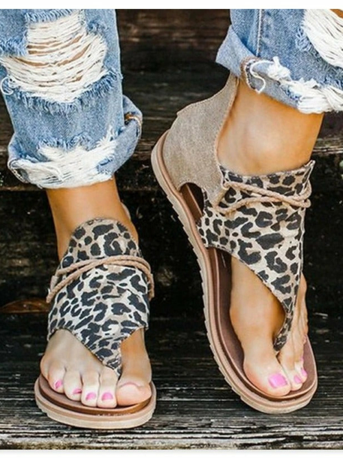 boho LEOPARD SANDALEN