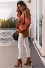 boho Hippie Pullover Frau