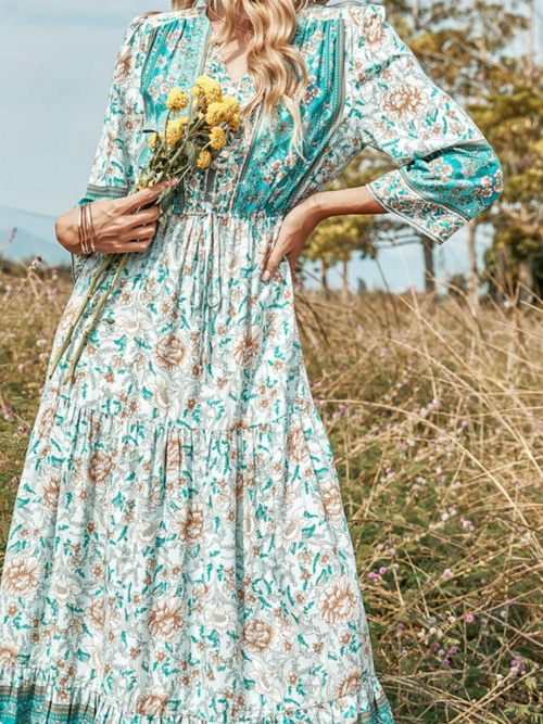 BOHO EMPIRE KLEID