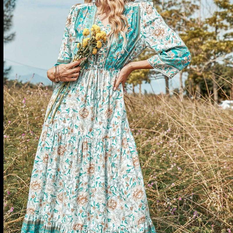 BOHO EMPIRE KLEID