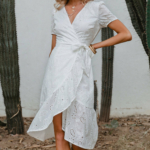 BOHO weiß SOMMERKLEID