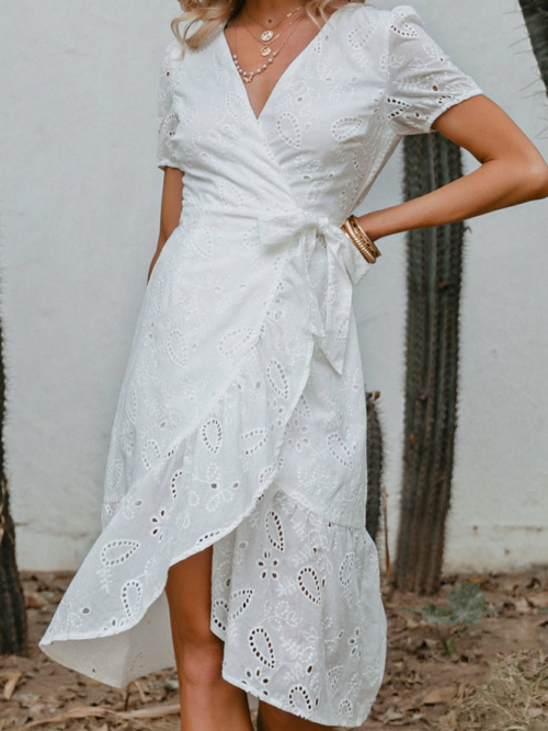 BOHO weiß SOMMERKLEID