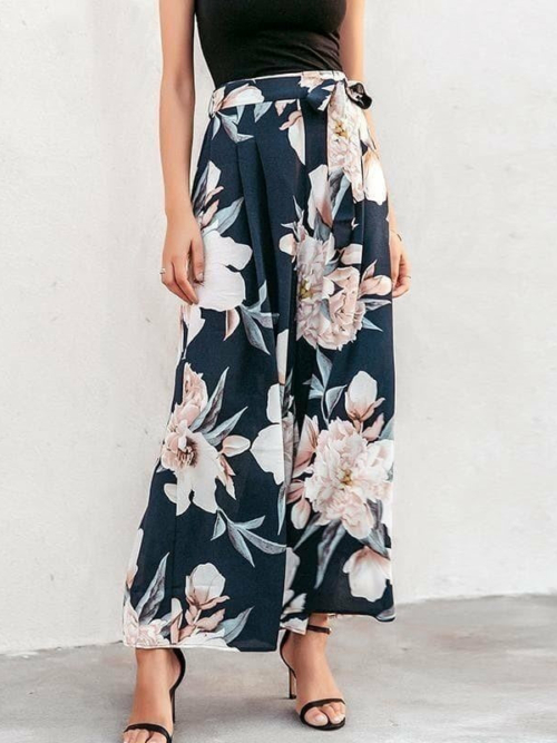 Boho Chic Hose mit Blumenmuster