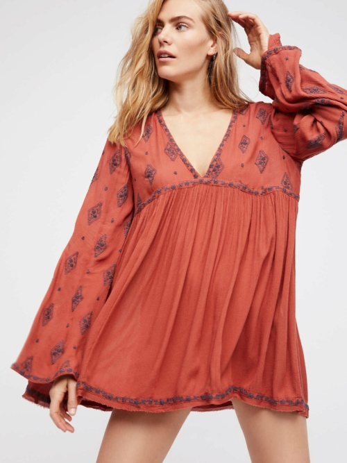 boho Long Bluse