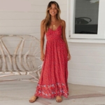 BOHO KLEID ROT