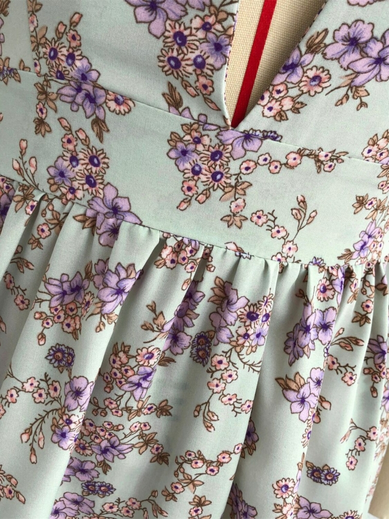 Boho Blumenkleid Evasée