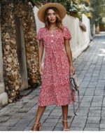 Langes Kleid boho Chic für Frauen