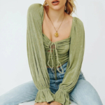 BOHO CROP TOP grün