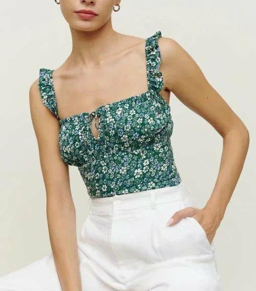 BOHO CROP TOP Blumenmuster