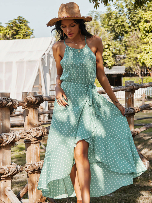 BOHO POLKA KLEID