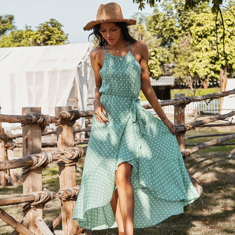 BOHO POLKA KLEID