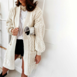 LANGE BOHO-COCOONING-STRICKJACKE