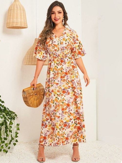 Orientalisches Boho Kleid Blume